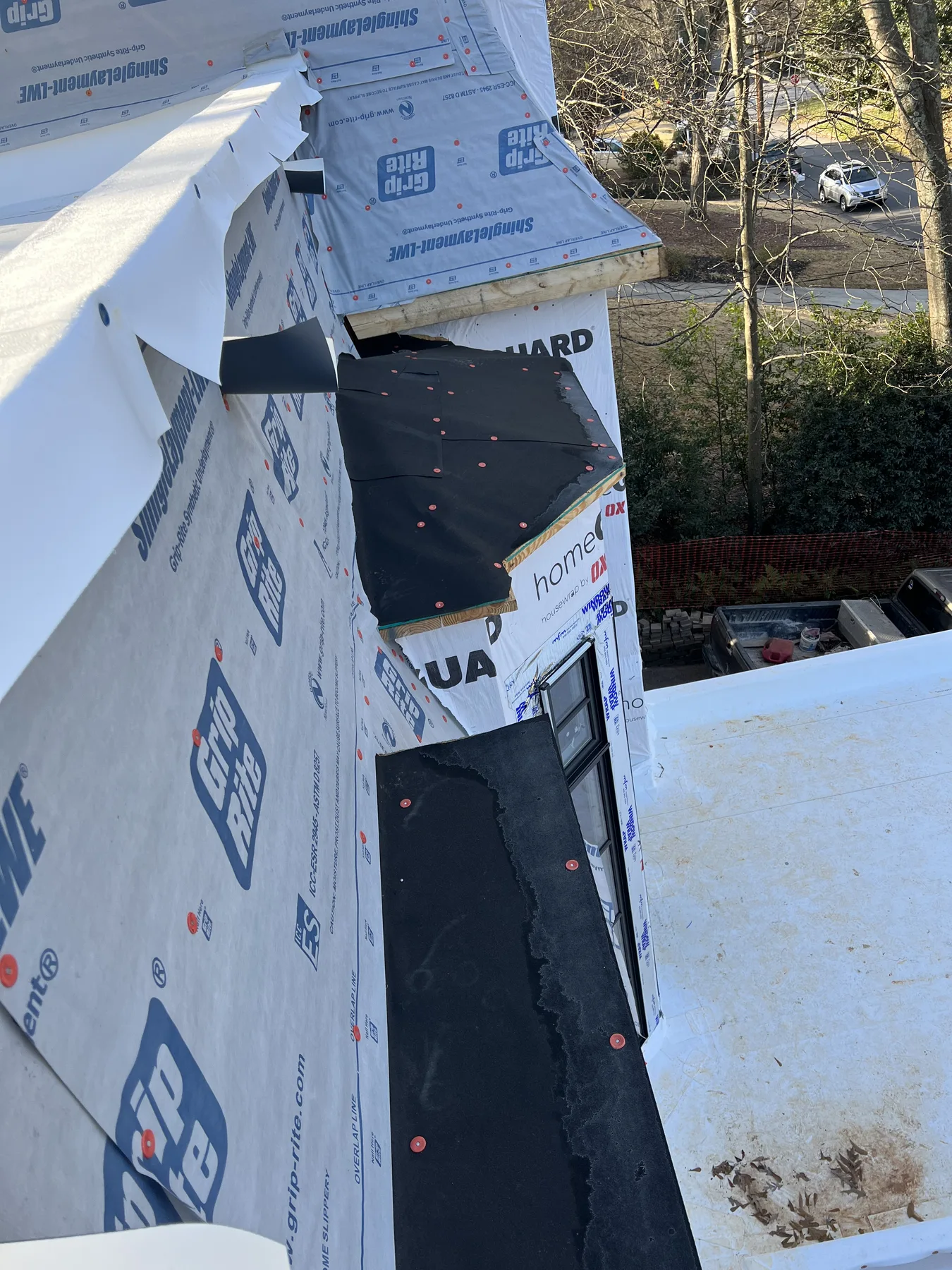 Custom architectural metal roofing detail