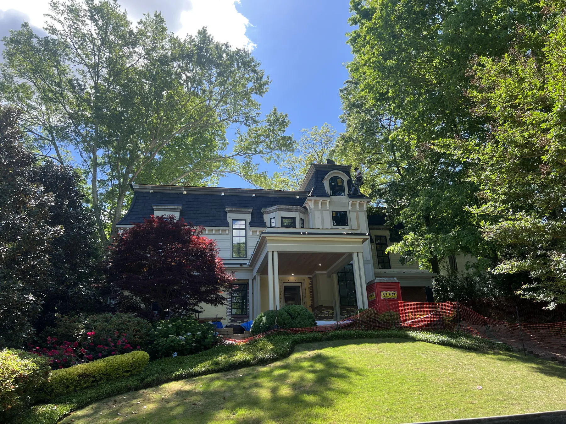Completed roofing details on Atlanta home