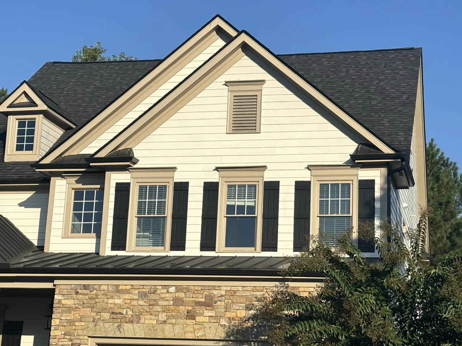 Roof and shingle detail roofing project