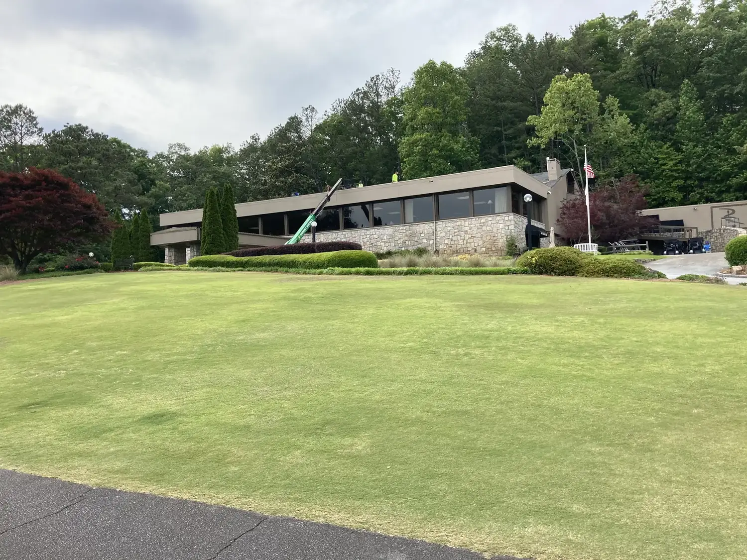 Commercial building and roof