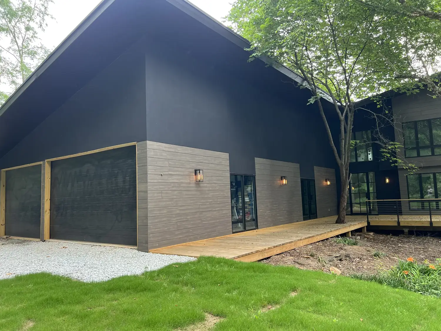 Modern finished project roofing project